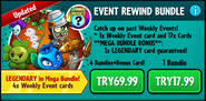 Spyris on the advertisement for the Event Rewind Bundle