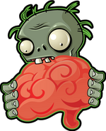 HD Zombie eating a brain