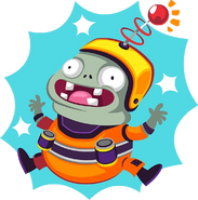 Official sticker from emojiTap & Plants vs. Zombies Stickers