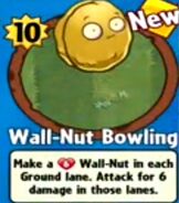 The player receiving Wall-Nut Bowling from a Premium Pack