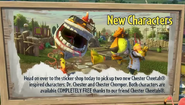 An advertisement for both Dr. Chester and Chester Chomper