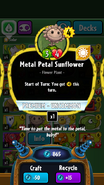 Metal Petal Sunflower's statistics