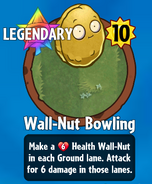 The player receiving Wall-Nut Bowling from a Premium Pack