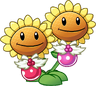 Twin Sunflower (ornaments)