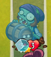 Barrel Roller Zombie frozen