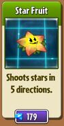 Starfruit's price for gems (note that it is called Star Fruit)