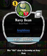 Navy Bean's statistics before update 1.2.11