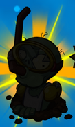 Snorkel Zombie's silhouette