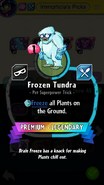 Frozen Tundra's statistics