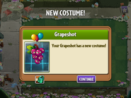 Getting its second costume