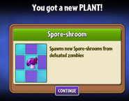 Spore-shroom unlocked