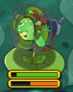 Fan Blover poisoned by Spore Madness