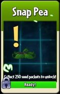Snap Pea ready to be unlocked