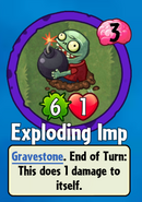 The player receiving Exploding Imp from a Premium Pack