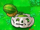 Melon-pult in an Imitater Pumpkin