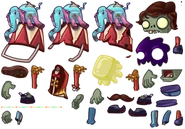 遊樂園鐵桶殭屍的分解圖