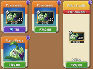 Pokra's seeds in the store (10.6.2, Special)