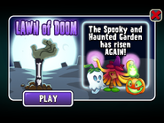 Witch Hazel in the Lawn of Doom 2020 advertisement along with Jack O' Lantern and Ghost Pepper