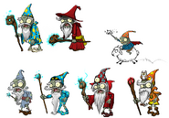 Concept Arts of Wizard Zombie.