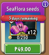 SeaFlora's seeds costing real money in store