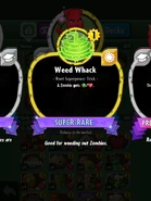 Weed Whack's statistics