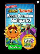 Solar Flare in an advertisement for the Bonus Premium Multipacks (Birthdayz)