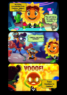 The first comic strip when the player starts the mission