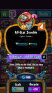 All-Star Zombie's statistics