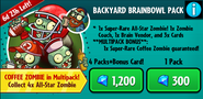 All-Star Zombie on the advertisement for the Backyard Brainbowl Pack