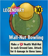 The player receiving Wall-Nut Bowling from a Premium Pack before update 1.6.27