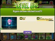 Hypno-shroom being upgraded to Level 5