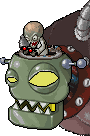 Dr. Zomboss with his Zombot sprite on the DS version