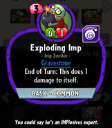 Exploding Imp's statistics