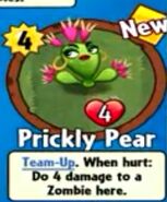 The player receiving Prickly Pear from a Premium Pack