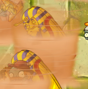 Pharaoh Zombie riding on a sandstorm