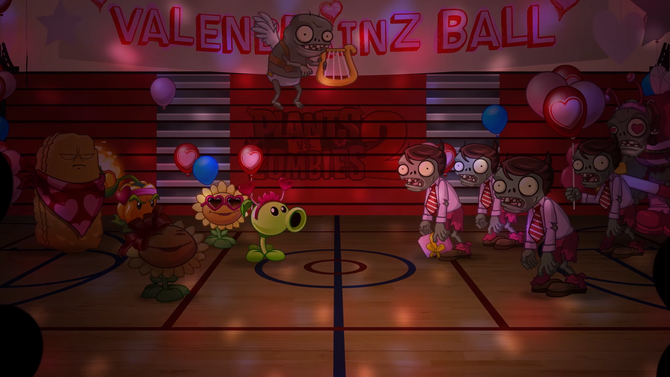 Find zombody to love in Plants vs. Zombies 2's Valenbrainz event