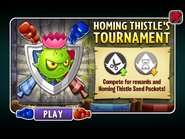 Homing Thistle in an advertisement for Homing Thistle's Tournament in Arena