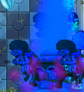 Bunch of zombies chilled and affected by Stallia at the same time