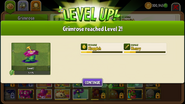 Grimrose being upgraded to Level 2