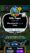 Chilly Pepper's statistics