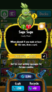 Sage Sage's statistics