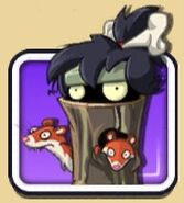 Weasel Hoarder's icon that appears when about to play a level including her