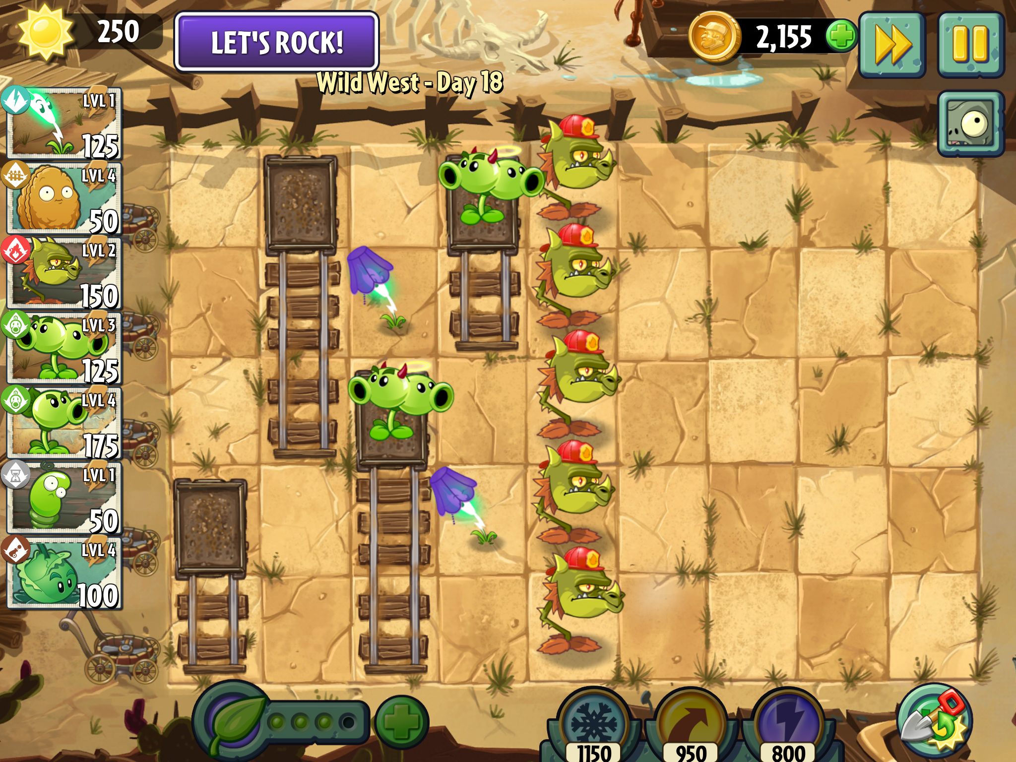 plants vs zombies 2 wild west day 18 plants vs zombies 2 wild west day 18
