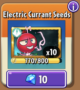 Electric Currant's seeds in the store (9.7.1, Special)