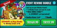 Banana Split on an advertisement for the Event Rewind Bundle