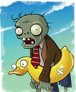 Ducky Tube Zombie card