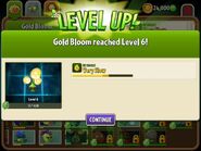 Gold Bloom being upgraded to Level 6