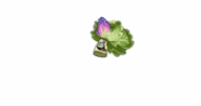 Animations of Headbutter Lettuce with costume when fed Plant Food