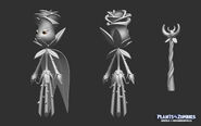 Concept model sculptures of Rose (Plants vs. Zombies: Battle for Neighborville)