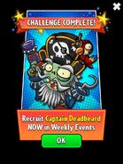 Captain Deadbeard on an advertisement for the Weekly Events